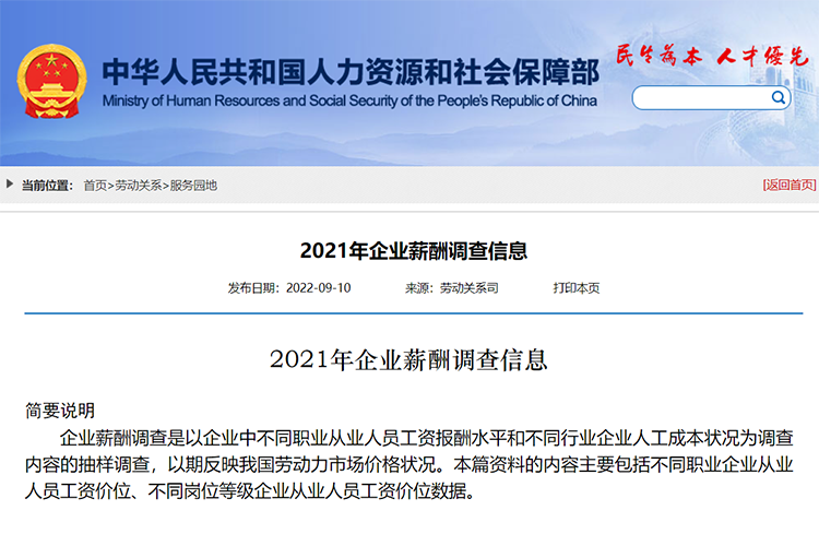 2021年企业薪酬调查信息,工资 2021年企业薪酬调查信息,工资